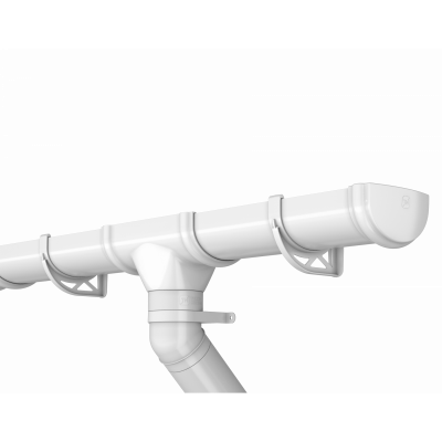 ТН ОПТИМА 120/80 мм, желоб, белый (1.5 м), шт. - 1